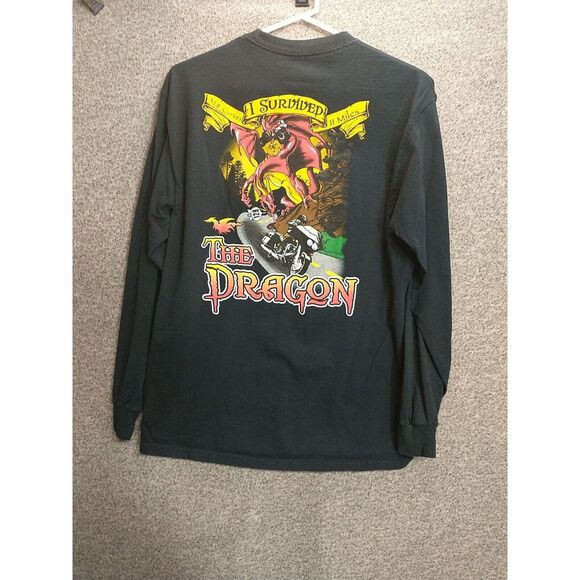 Deals Gap Motorcycle Resort Shirt Mens The Dragon Biker Core - Picture 7 of 12